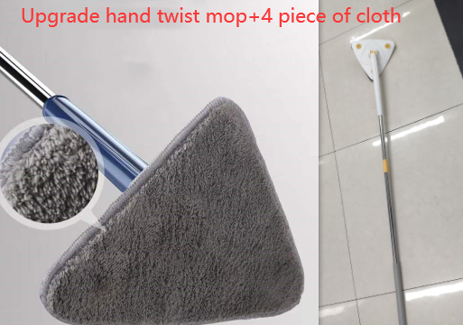 Extendable Triangle Mop 360 Rotatable Adjustable 110 Cm Cleaning Mop For Tub Tile Floor Wall Cleaning Mop Deep Cleaning Mop.
